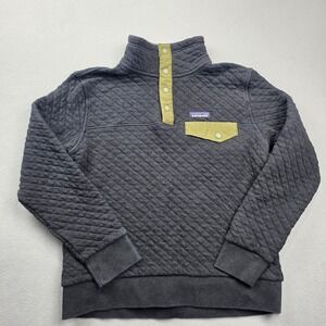 Patagonia Mens S Organic Cotton Quilt Snap-T Pullover Forge Grey 25371